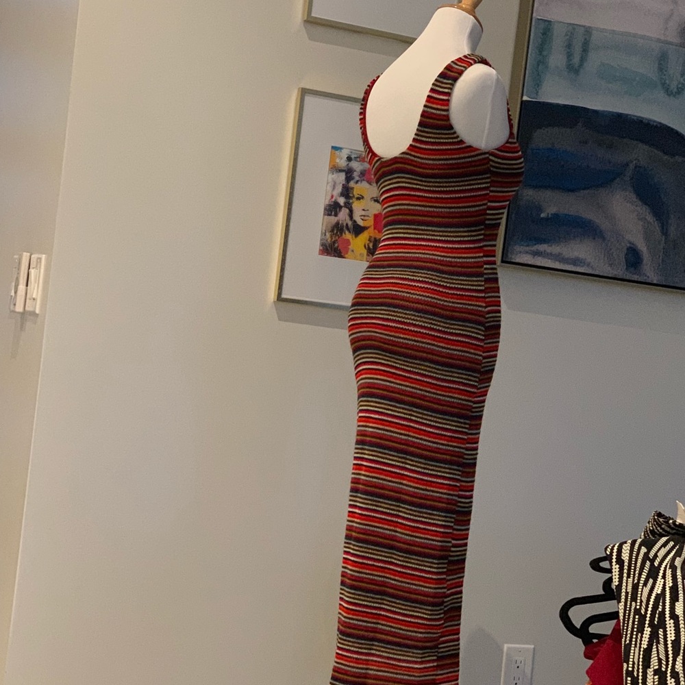 Retro Vibe Classy Curve Hugging Sweater Dress - image 3